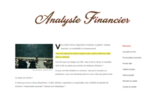Desktop Screenshot of analystefinancier.fr